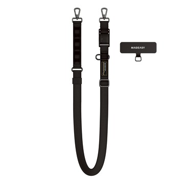 MAGEASY 20mm Fidlock Dual Utility Strap 機能快扣掛繩  黑色  1條