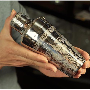 玩創酒匠日式男爵三段式搖酒壺調酒器雪克壺搖酒壺shaker家用手搖