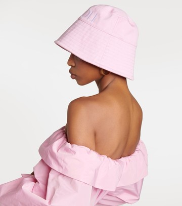 Patou Logo cotton drill bucket hat