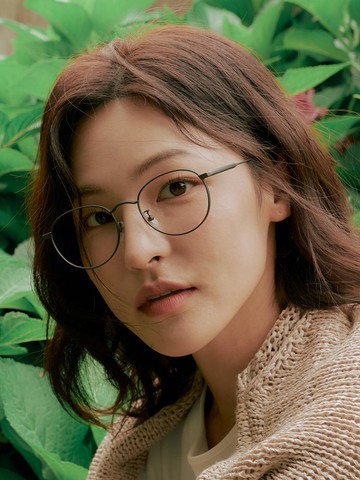 Layered Bridge Optional Blue Light Lens Glasses (AL8401 1010M) [Titanium Gray]