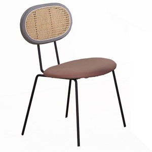 北歐鄉村風多特卡其色餐椅