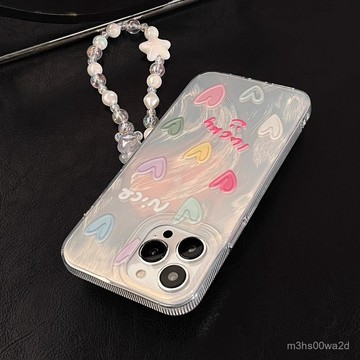 卡通彩色愛心 防摔 手機殼 蘋果iphone78p xr i11 i12 13 14 15 16 pro max保護殼