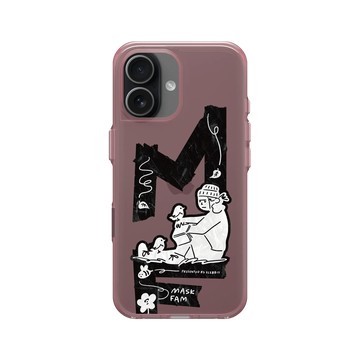 iPhone 17 Clear (相機按鈕) 晶醺玫 - Abei - MaskBoy與小鳥坐著