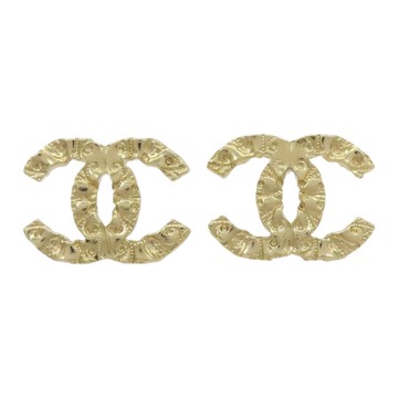 CHANEL 香奈兒】 金色 鍍金 雙C 耳環 【二手名牌BRAND OFF】
