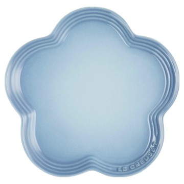 LE CREUSET 花型盤  1個  海岸藍  23 x 23 x 2cm