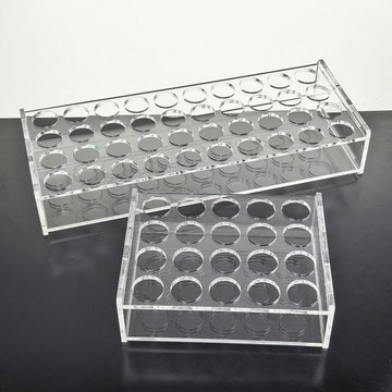 桃園出貨10ml帶木塞玻璃瓶 帶透明瓶架 2040支套裝20x60mm平底試管