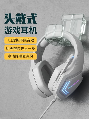 頭戴式電競游戲耳麥有線新款電腦耳機臺式手機筆記本專用降噪帶麥【宜家良品百貨】