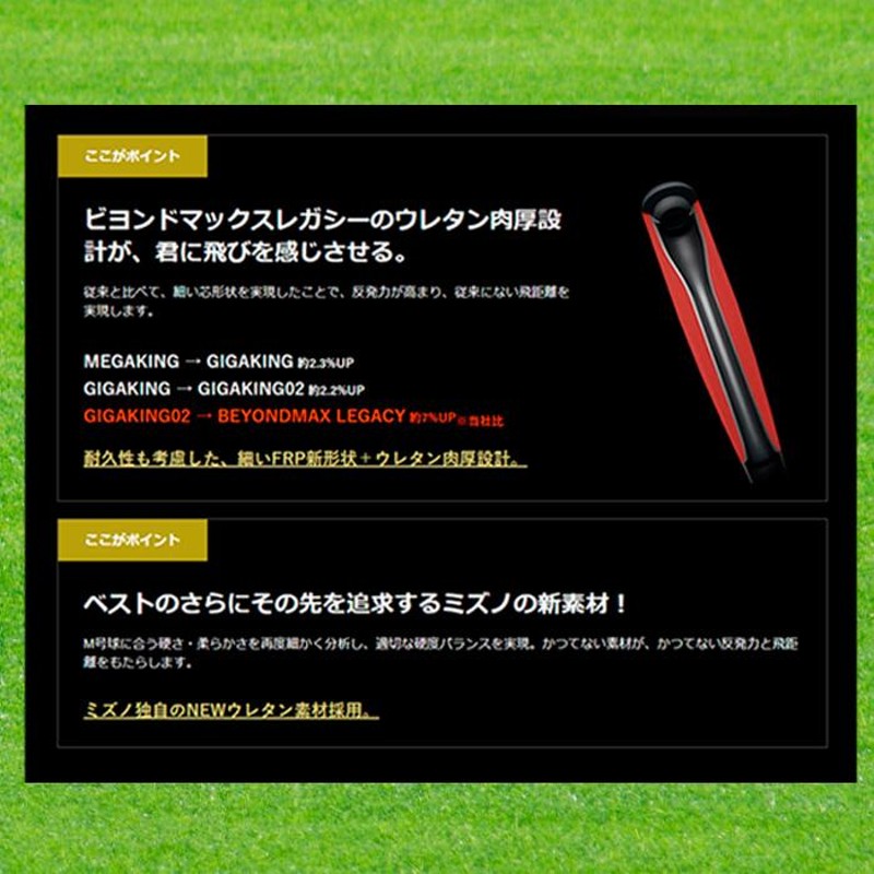 MIZUNOミズノ ビヨンドマックスレガシー 軟式用FRP製バット トップ