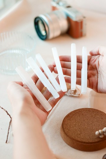 摩洛哥透石膏條 / 水晶淨化 消磁適用