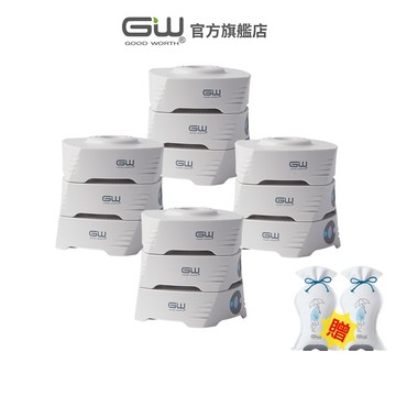 【官方直營】-GW水玻璃-抗潮防霉 疊疊樂分離式除濕機 6件組(不含還原座) (4疊贈2袋)