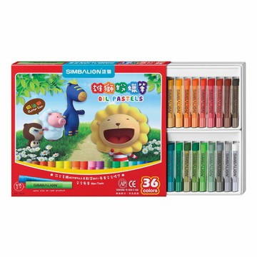 雄獅 粉蠟筆 36色組 / 盒 OP-36A｜領券最高折$220