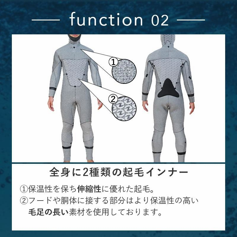 期間限定値下げ】Aqua Lung 5mmウエットスーツ裏地起毛特別仕様