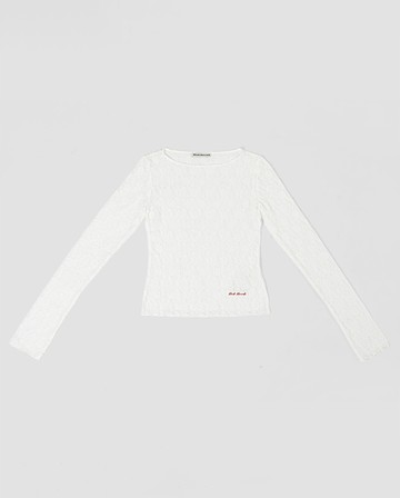 MARDI MERCREDI 多層次蕾絲上衣 象牙色 LAYERED TOP LACE