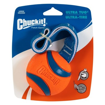 Chuckit 犬用 Ultra Tug 玩具  小(5cm)  藍色 + 橘色  1個