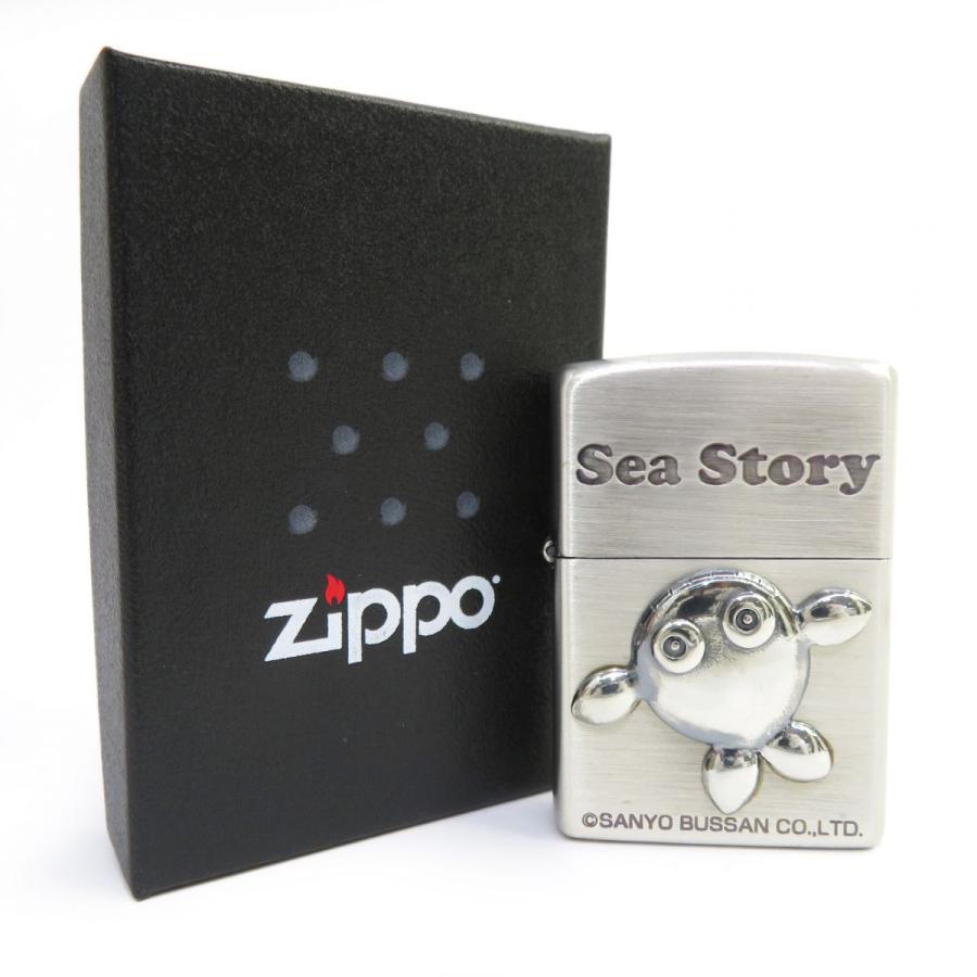 Zippo ジッポー 海物語 クジラッキー B シルバー オイルライター