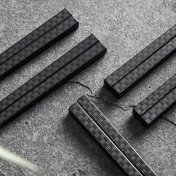 魅器家用高檔新款高顏值耐高溫火鍋快子商用2024新款輕奢合金筷子