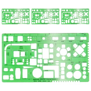 Nationart A50 傢俱板 1:50  綠色  4個