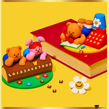 Wiggle Wiggle 圖電話號碼牌 2 種設計 | 汽車儀表板配件