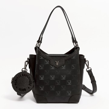 PLAYBOY - 水桶包附長背帶  Modishly系列 - 黑色