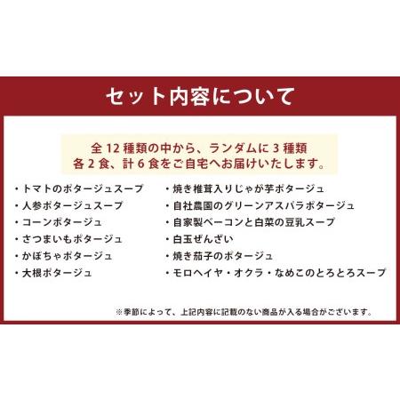 ふるさと納税 ぶどうの樹 シェフ特製 スープ セット 6食 冷凍 福岡県岡垣町