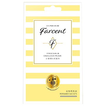farcent 花仙子 衣物香氛袋 3個  小蒼蘭 + 英國梨  30g  1盒