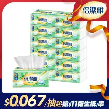 倍潔雅細緻柔感抽取式衛生紙150抽12包6袋-箱 快倉
