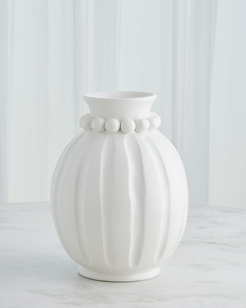 Matte Wide Pearl Vase
