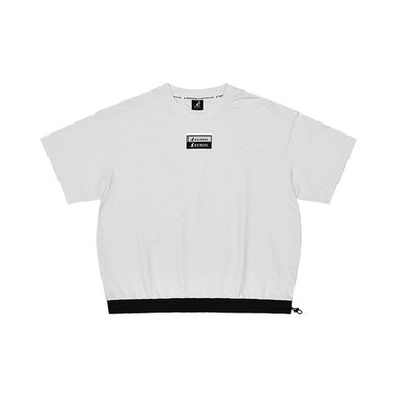 KANGOL 男女 圓領T 白色-6225100800