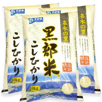 ふるさと納税 黒部市 黒部米こしひかり30kg精米(2023年産)