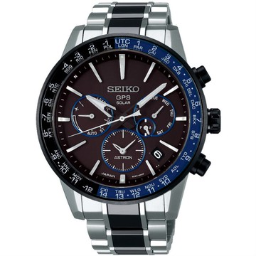 seiko SK037 精工錶 SK037 5X53-0AD0B(SSH009J1) ASTRON衛星GPS 太陽能鈦金屬男士腕錶/黑藍 43.5mm｜樂天領券現折★全館特惠中★指定刷卡回饋10%