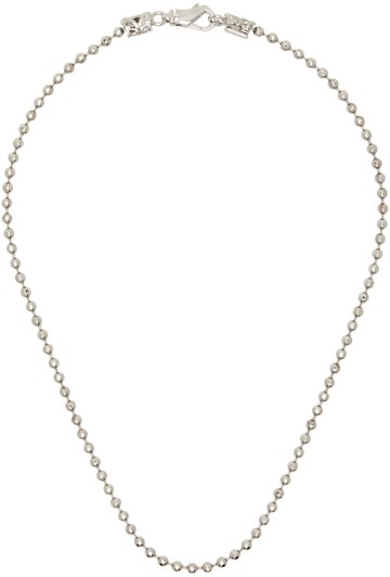 Emanuele Bicocchi 银色 Essential Beaded Chain 项链