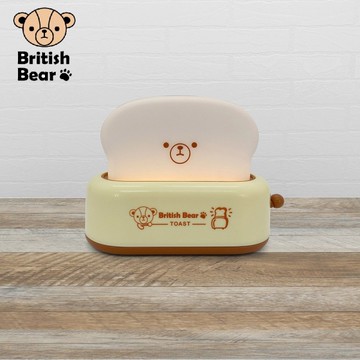 英國熊 可愛吐司無極小夜燈 LI-058
