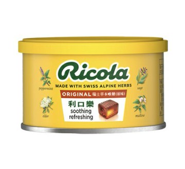 瑞士 Ricola利口樂 瑞士草本喉糖 原味 100克/罐 喉糖、喉片 憨吉小舖