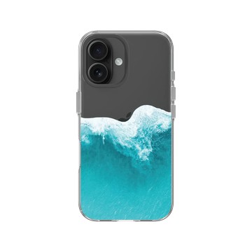 iPhone 16 Clear 透明 - Ocean Collection: Let's Sea 海洋系列：一路向海 - 浪來了