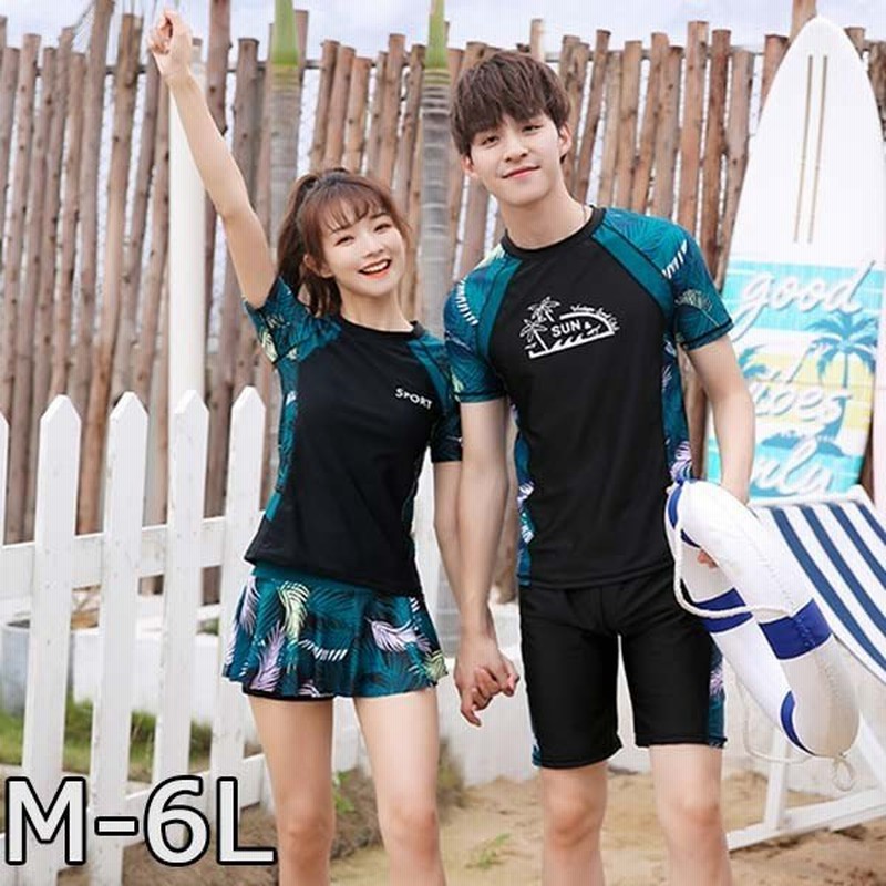 水着 ペアルック レディース メンズ フィットネス水着 セットアップ 水陸両用 セパレート 紫外線カット 日焼け対策 短パン ショーパン レ 通販 Lineポイント最大get Lineショッピング