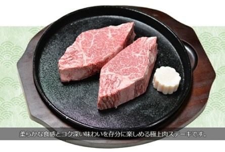 (冷凍) シャトーブリアン 200g×2枚 大和榛原牛 ／うし源本店 A5 最上級 霜降り 特産 フィレ ヒレ ヘレ肉 牛肉 黒毛和牛 奈良県 宇陀市