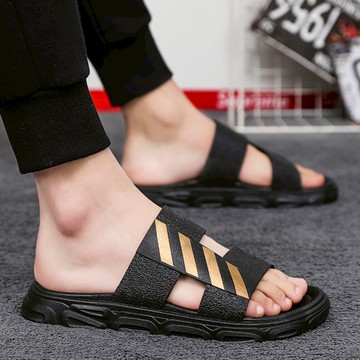 夏季男鞋百搭防滑男士拖鞋韓版潮流一字拖鞋男厚底耐磨拖鞋男潮鞋