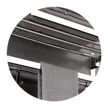 。304不銹鋼折疊浴巾架衛生間免打孔置物架浴室活動毛巾架衛浴掛