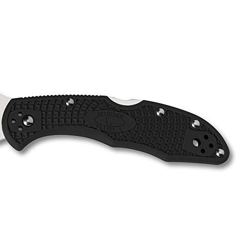 スパイダルコ(Spyderco) デリカ4 VG-10 フルフラットブレード ブラック 直刃 C11FPBK