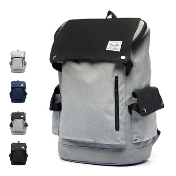 日系簡約防水撞色多口袋後背包包 NEW STAR BK248