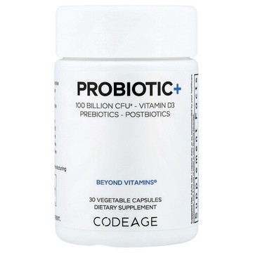 Codeage, 益生菌+，30 粒素食膠囊
