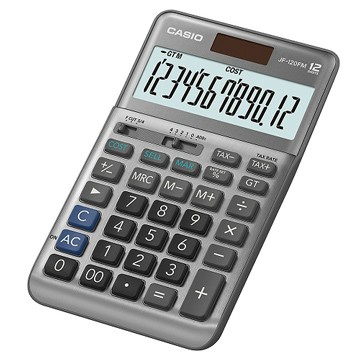 CASIO 12位數桌上型商用計算機-(JF-120FM)