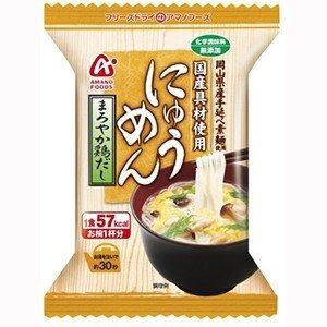 〔まとめ買い〕アマノフーズ にゅうめん まろやか鶏だし 15g(フリーズドライ) 48個(1ケース)〔代引不可〕