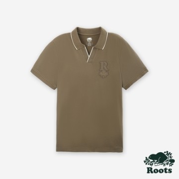 Roots男裝- ROOTS MAPLE SLIM 短袖POLO衫-棕色