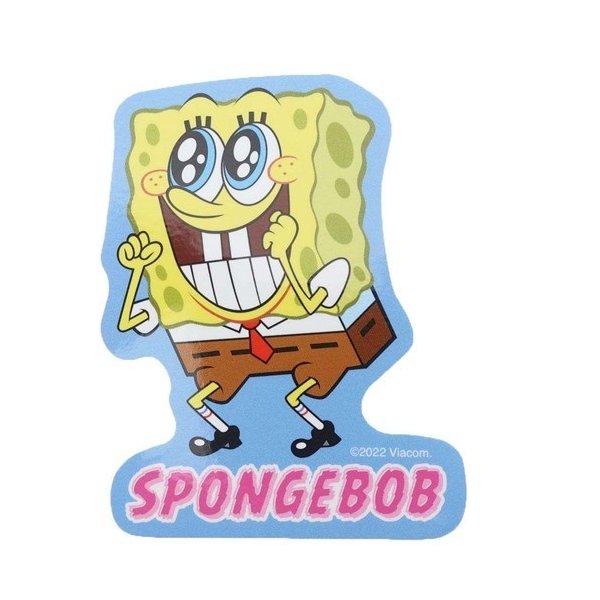 スポンジボブ ダイカット ビニールステッカー ビッグシール キラキラ キャラクター グッズ 通販 Lineポイント最大get Lineショッピング