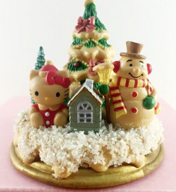 【震撼精品百貨】Hello Kitty 凱蒂貓 聖誕擺飾-聖誕樹-kitty圖案-雪人 震撼日式精品百貨