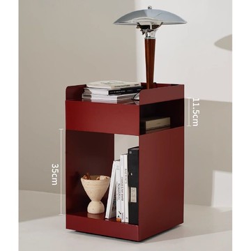 免運公司貨 附發票 北歐家用客廳小邊沙發現代鐵藝臥室簡約茶幾角幾床頭柜移動收納 快速出貨