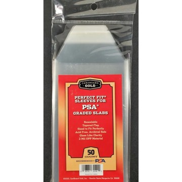 ||高雄 宅媽|| PSA鑑定卡 專用 PSA logo透明保護套（1包50片） 自黏袋 鑑定卡卡套 PSA卡膜