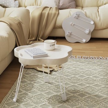 簡約現代創意可折疊小茶幾多功能置物小戶型收納桌移動飄窗置物架