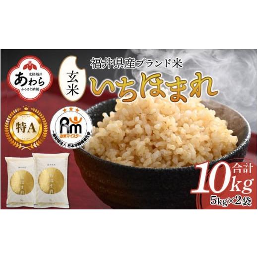 ふるさと納税 福井県 あわら市 いちほまれ 玄米 5kg×2袋（計10kg）《新鮮な高品質米をお届け！》／ 福井県産 ブランド米 ご飯